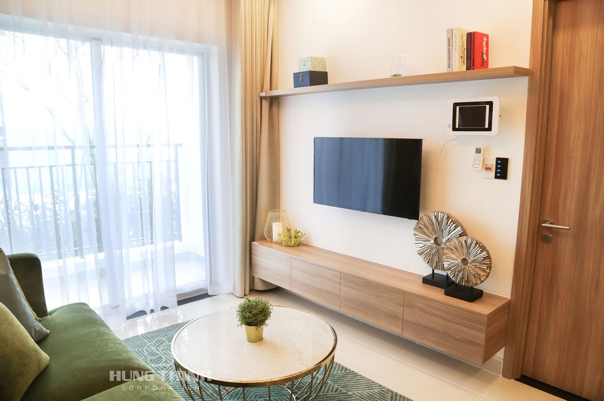 Hình ảnh thiết kế căn hộ mẫu phòng khách Lavita Charm Thủ Đức
