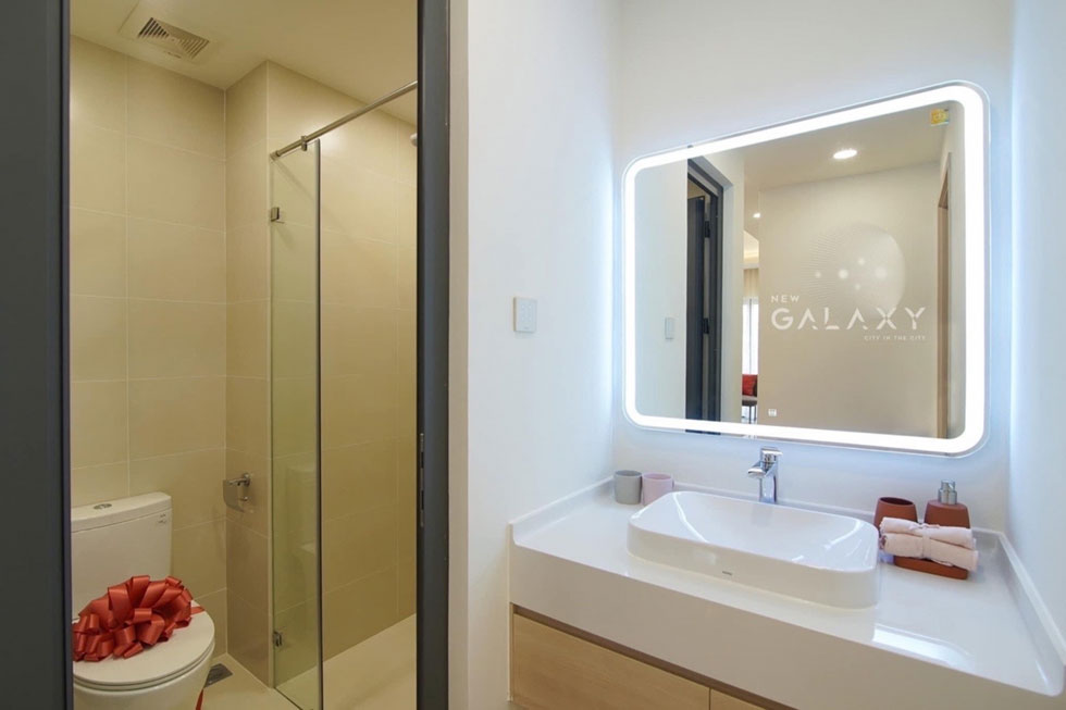Nhà vệ sinh của nhà mẫu dự án khu căn hộ Galaxy Bình Dương