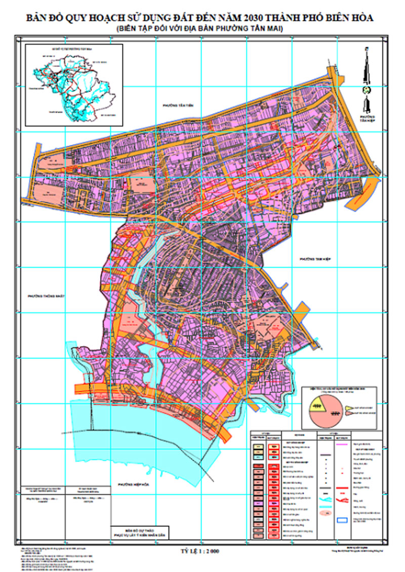 Bảng đồ quy hoạch sử dụng đất phường Tân Mai, TP Biên Hòa