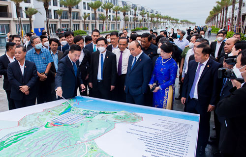 Chuyến ghé thăm Bình Định và dự án Hưng Thịnh tại Hải Giang của Chủ tịch nước