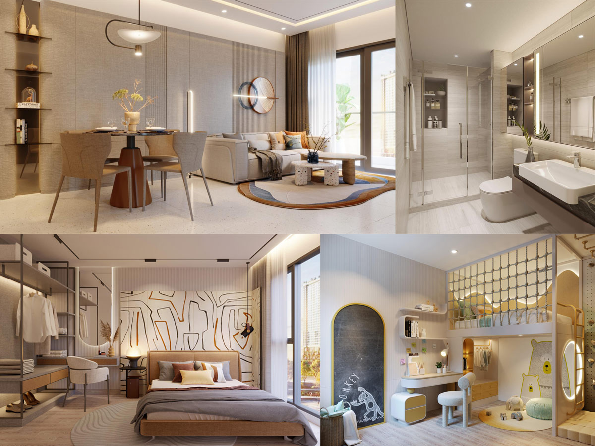 Thiết kế căn 2 phòng ngủ căn hộ Avatar Thủ Đức Hưng Thịnh