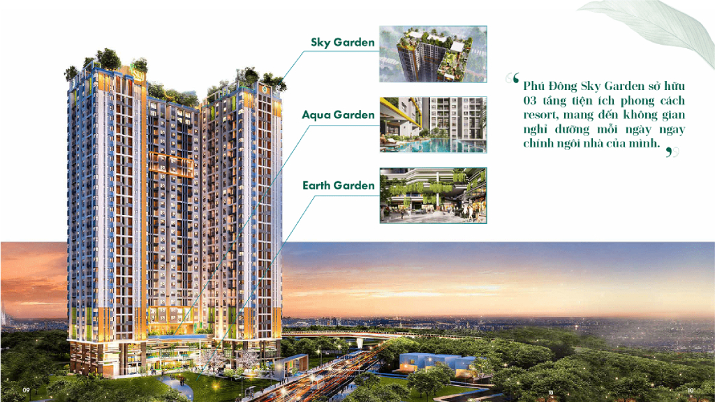 3 tầng tiện ích căn hộ Phú Đông SkyGarden