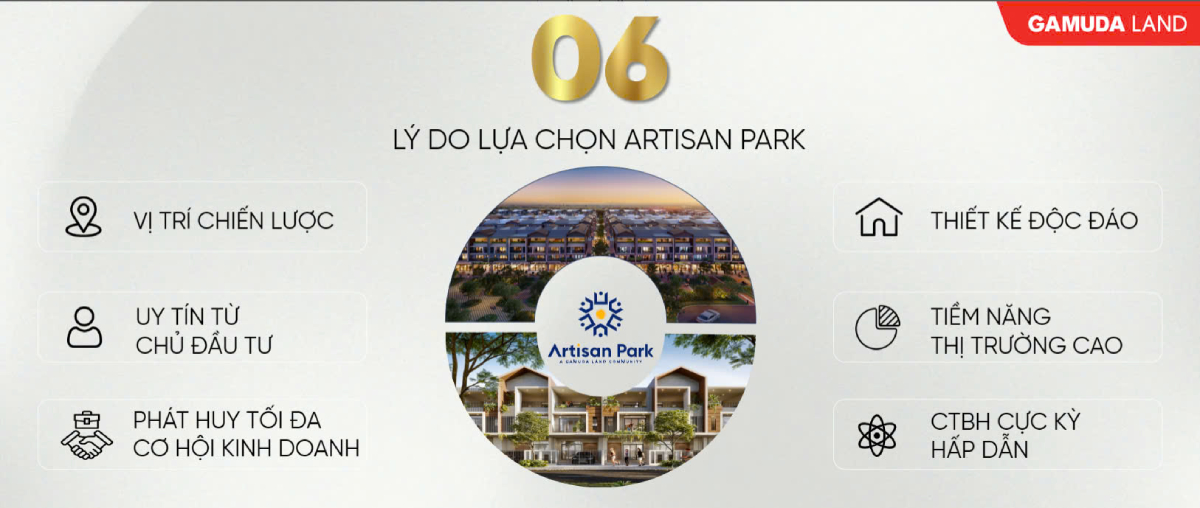 NHÀ PHỐ, SHOPHOUSE ARTISAN PARK NỔI BẬT VỚI 6 ƯU ĐIỂM